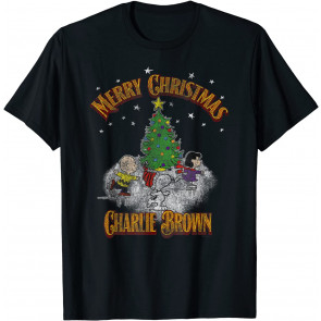 Snoopy Charlie Brown Merry Christmas T-Shirt