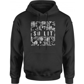 So Lit Black And White Roses T-Shirt
