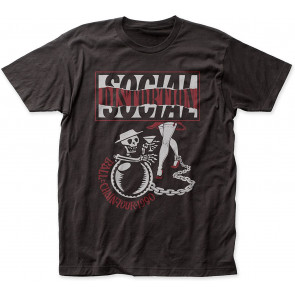Social Distortion Ball And Chain Tour Fitted Jersey T-Shirt