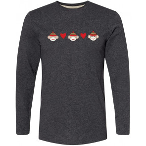 Sock Monkey Heart Border T-Shirt