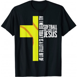 Softball And Jesus  T-Shirt