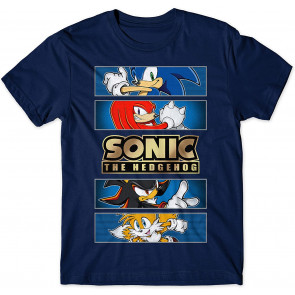 Sonic The Hedgehog Gold Foil Logo T-Shirt
