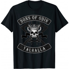 Sons Of Odin Valhalla: Viking Norse / Nordic Mythology Gift T-Shirt