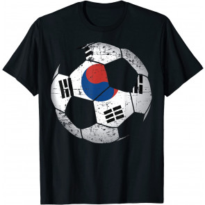 South Korea Soccer Ball Flag Jersey  T-Shirt