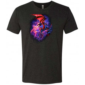 Space Dragon - Science Fiction Fantasy SciFi - Tri-Blend T-Shirt