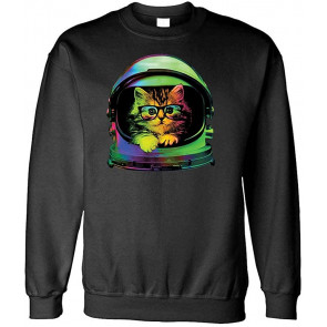 Space Kitten - Fleece Sweat T-Shirt