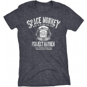 Space Monkey Ready To Sacrifice Himself For The Greater Good - Vintage Womens Graphic T-Shirt