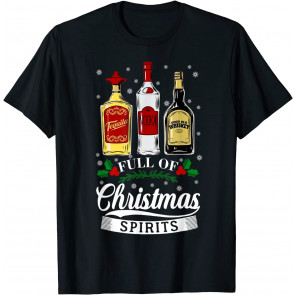 Spirits Tequila Vodka Whiskey Drinking T-Shirt