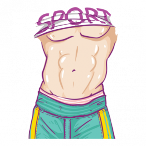 Sport Six Pack Abs Trendy Tshirt