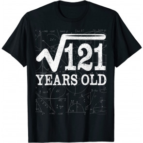 Square Root Of 121 11th Birthday 11 Years Old T-Shirt
