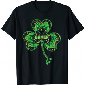St Patricks Day Gaming Boys Video Game Gaming T-Shirt