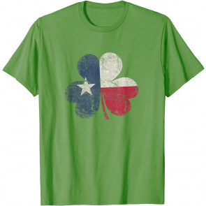 St. Patricks Day Irish Clover Texas Texan T-Shirt