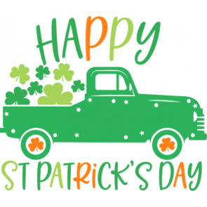 St Patricks Truck Happy St Patricks Day T-Shirt