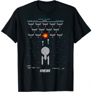 Star Trek Original Series Pixel Space Battle T-Shirt