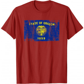 State Of Oregon Flag  T-Shirt