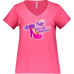 Stomp Out Breast Cancer Plus Size T-Shirt