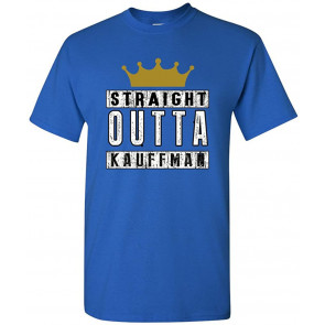 Straight Outta Kauffman Crown Baseball Sports DT T-Shirt