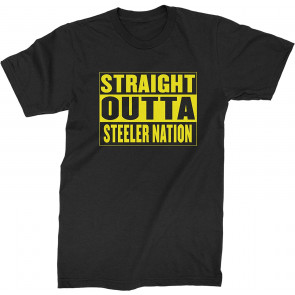 Straight Outta Steeler Nation Football T-Shirt