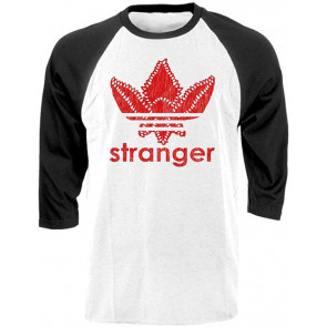 Stranger - Parody Logo Demigorgon Horror - Baseball T-Shirt