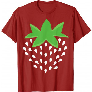 Strawberry Fruit Easy Lazy DIY Halloween Costume T-Shirt