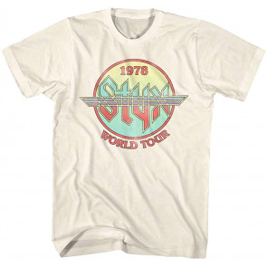 Styx Circle 1978 World Concert Tour Music American Rock Band 70s T-Shirt
