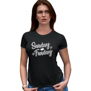 Sunday Funday Cute Football Deluxe Soft T-Shirt