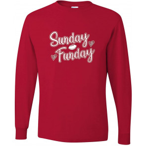 Sunday Funday Cute Football T-Shirt