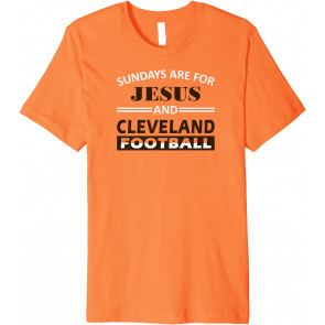Sundays Are For Jesus And Cleveland Dawg T-Shirt