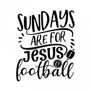 Sundays Are For Jesus And Football 01 T-Shirt