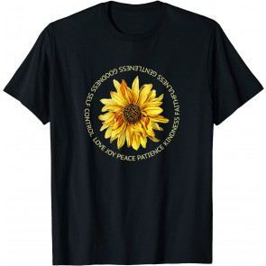 Sunflower Fruit Of The Spirit Bible Verse Religious  T-Shirt