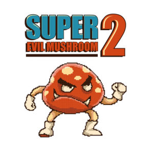 Super Evil Mushroom 2 Retro Tshirt
