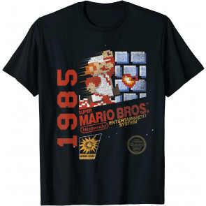 Super Mario 1985 Retro Cover T-Shirt