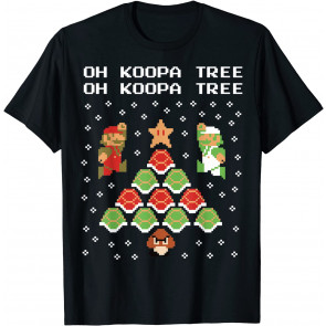 Super Mario Koopa Tree Goomba Christmas T-Shirt