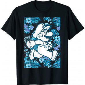 Super Mario Tropical Floral Run Poster T-Shirt