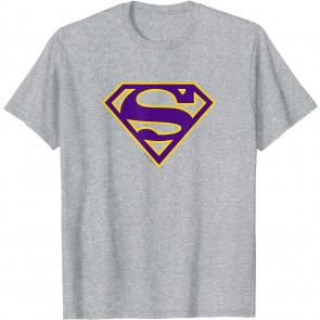 Superman Purple & Gold Shield T-Shirt