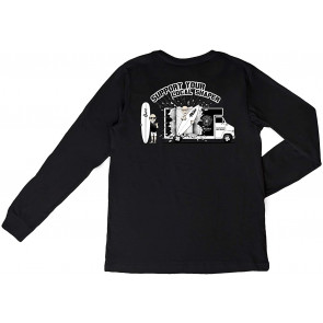 Support Your Local Shaper Mens Vintage Washed L/S  T-Shirt