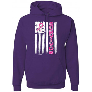 Survivor Awareness Flag Breast Cancer Awareness T-Shirt