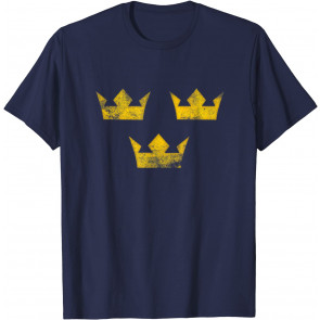 Sweden Sverige Hockey Distressed Vintage T-Shirt