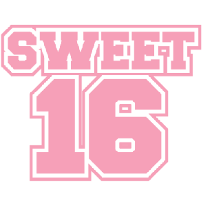 Sweet 16  16th Birthday Tshirt