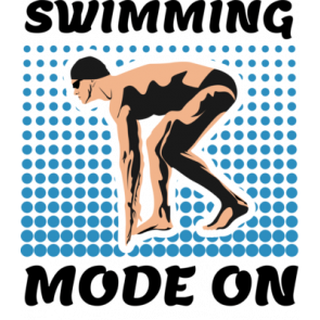 Swimming Mode On T-Shirt