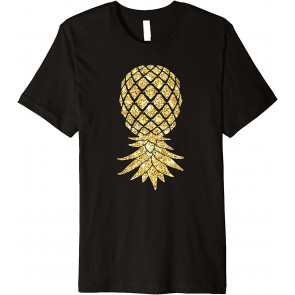 Swingers Gift Upside Down Pineapple Image Swinger Party T-Shirt