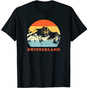 Switzerland Vintage Mountain Lover Throwback Vacation T-Shirt