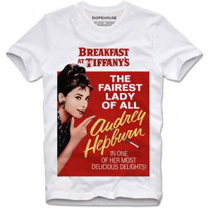 T-Shirt Audrey Hepburn Breakfast At Tiffany's 60s Poster Cult Movie Retro Vintage T-Shirt