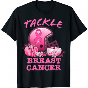 Tackle Breast Cancer Football Breast Cancer Awareness T-Shirt