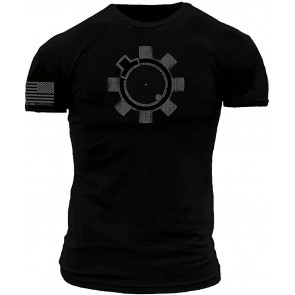 Tactical AR15 Bolt Face Superhero Icon Military T-Shirt