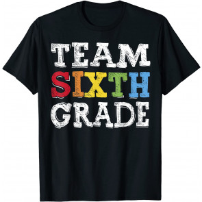 Team 6th Grade Squad Sixth Teacher Student Back To School T-Shirt