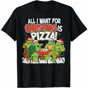 Teenage Mutant Ninja Turtles Pizza For Christmas T-Shirt