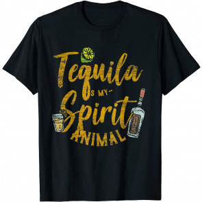 Tequila Is My Spirit Animal Cinco De Mayo Men Women  T-Shirt
