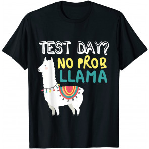 Test Day Llama Teacher Exam Testing Teaching T-Shirt