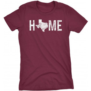 Texas Is Home - Proud Texan Lone Star State Womens T-Shirt